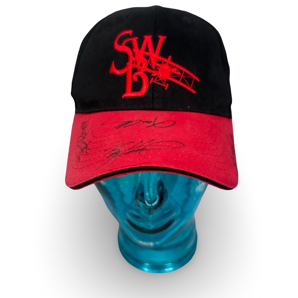 Scranton Wilkes Barre Red Barons‎ Autographed Hat Black Red Baseball Cap Signed